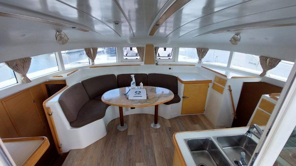 Blue Elli Yacht Interior Lounge