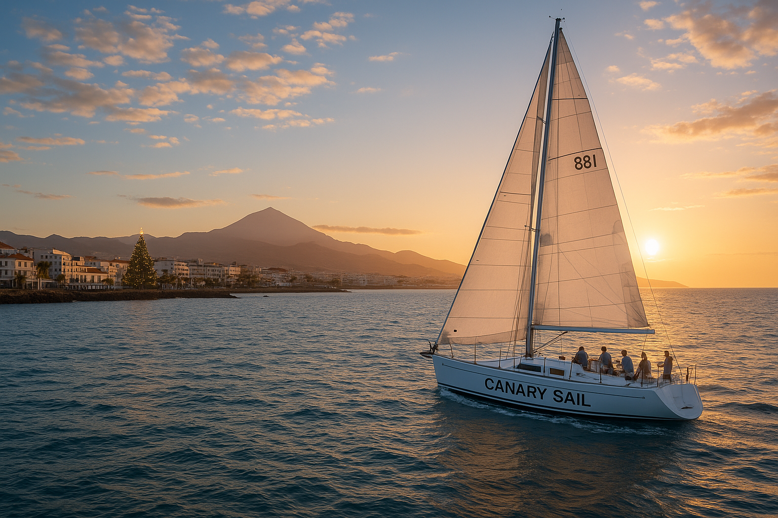 Christmas Sailing With Canary Sail